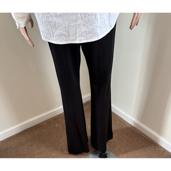 M. Rena  Black Large flared pants with front seems NICE! - Picture 3 of 10